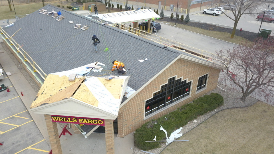 Wells Fargo Roof Replacement Commercial Roofing