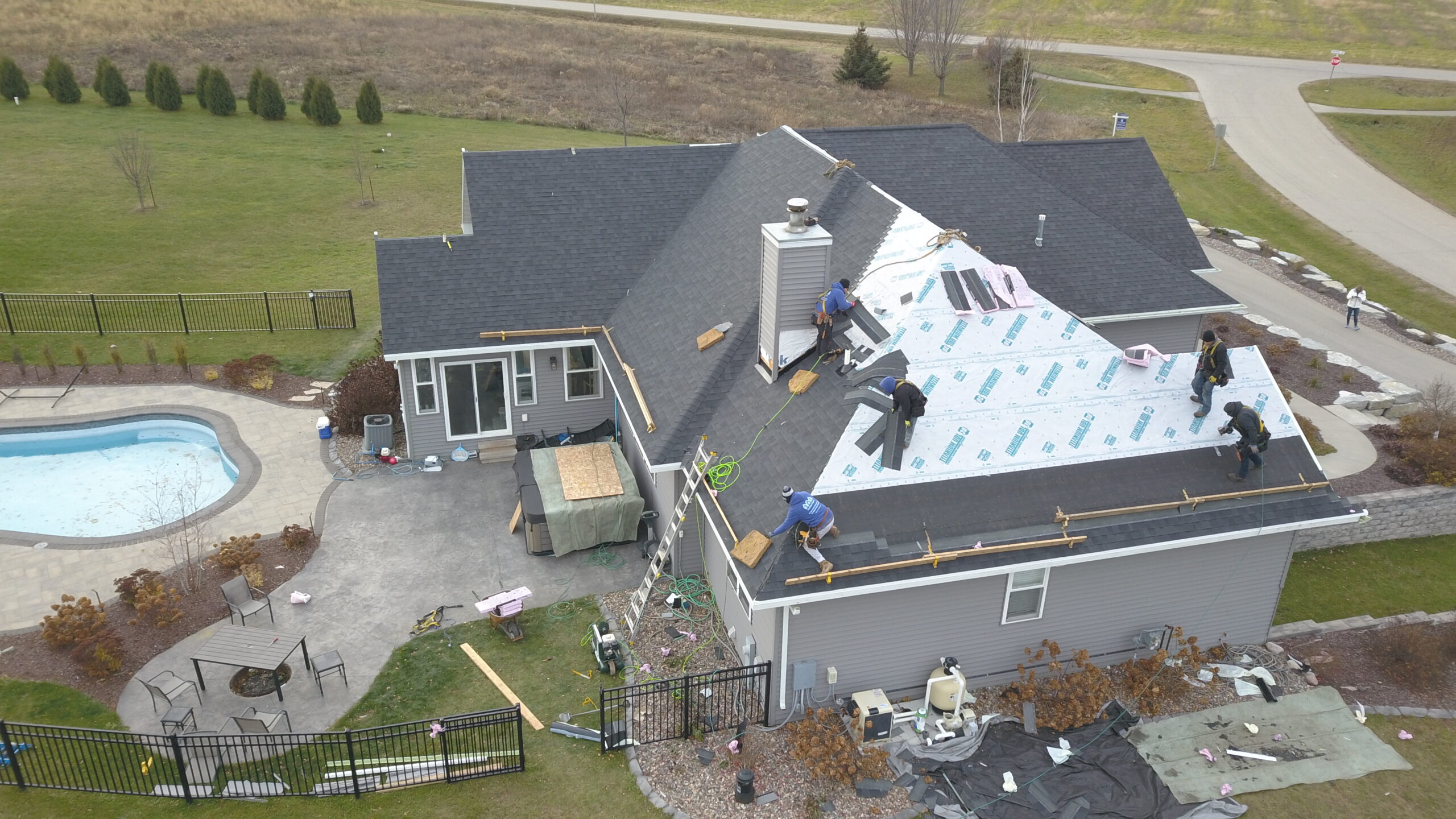 Onyx Black Hail Damage Appleton Roof Replacement